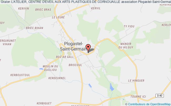 plan association L'atelier, Centre D'eveil Aux Arts Plastiques De Cornouaille Plogastel-Saint-Germain