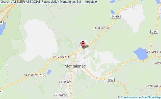 plan association L'atelier Associatif Montaignac-Sur-Doustre
