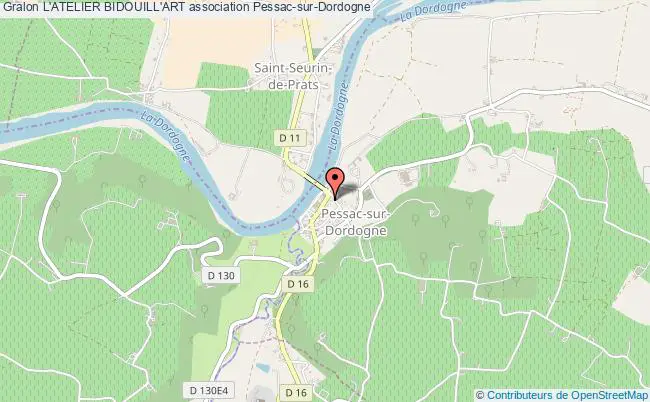 plan association L'atelier Bidouill'art Pessac-sur-Dordogne