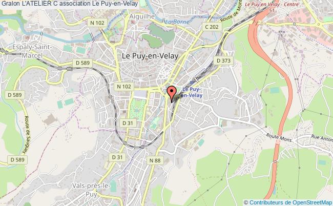 plan association L'atelier C Le Puy-en-Velay