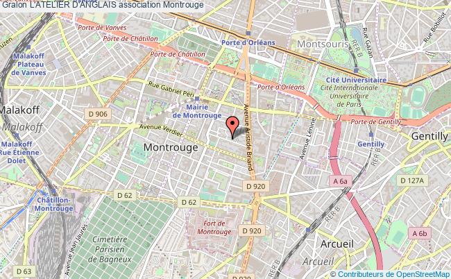 plan association L'atelier D'anglais Montrouge