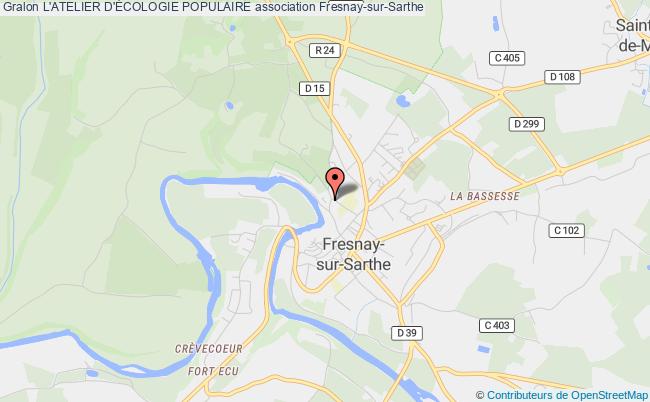 plan association L'atelier D'Écologie Populaire Fresnay-sur-Sarthe