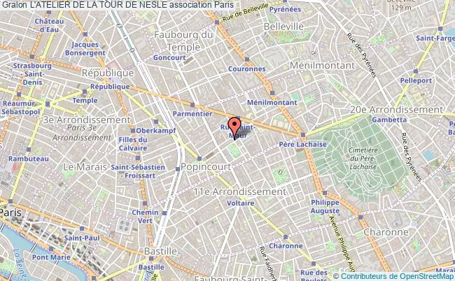 plan association L'atelier De La Tour De Nesle PARIS