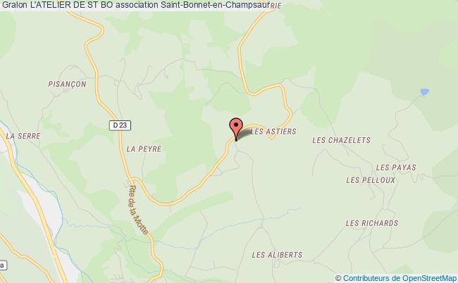 plan association L'atelier De St Bo Saint-Bonnet-en-Champsaur