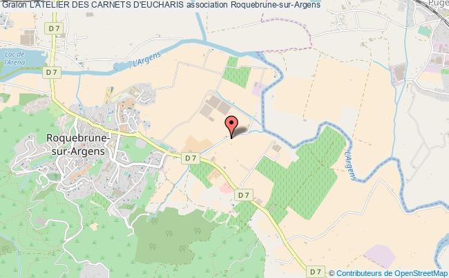 plan association L'atelier Des Carnets D'eucharis Roquebrune-sur-Argens