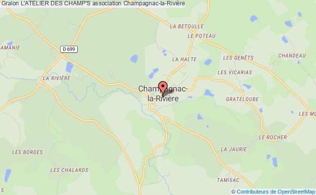 plan association L'atelier Des Champ's Champagnac-la-Rivière
