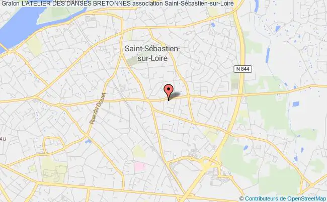 plan association L'atelier Des Danses Bretonnes Saint-Sébastien-sur-Loire