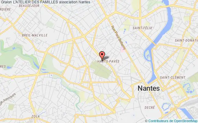 plan association L'atelier Des Familles Nantes