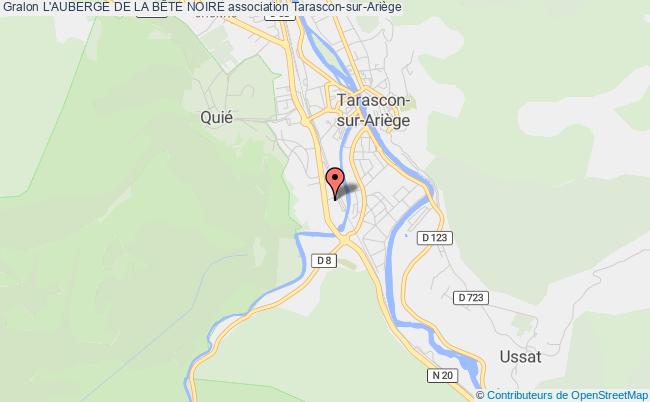 plan association L'auberge De La BÊte Noire Tarascon-sur-Ariège