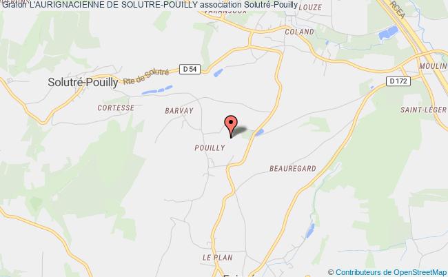 plan association L'aurignacienne De Solutre-pouilly Solutré-Pouilly