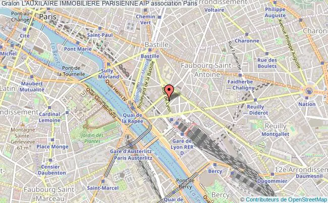 plan association L'auxilaire Immobiliere Parisienne Aip Paris
