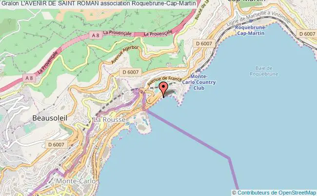 plan association L'avenir De Saint Roman Roquebrune-Cap-Martin