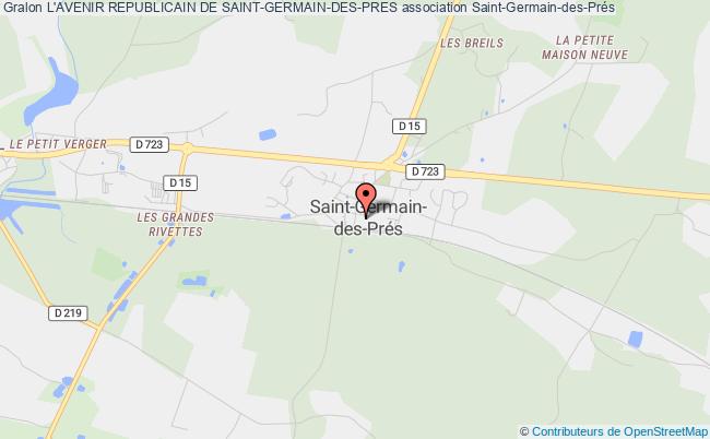 plan association L'avenir Republicain De Saint-germain-des-pres Saint-Germain-des-Prés