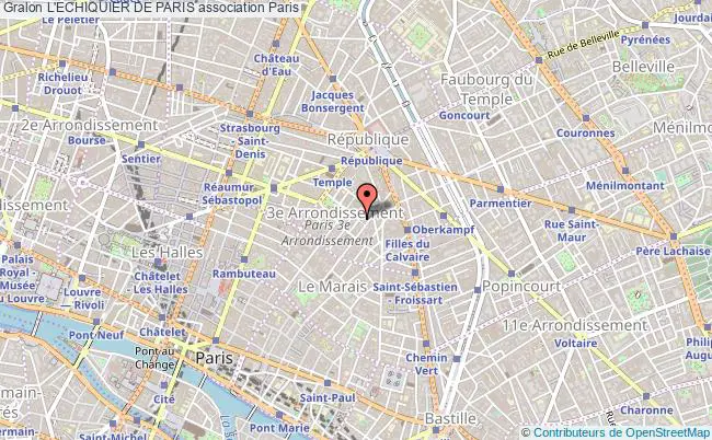 plan association L'echiquier De Paris Paris