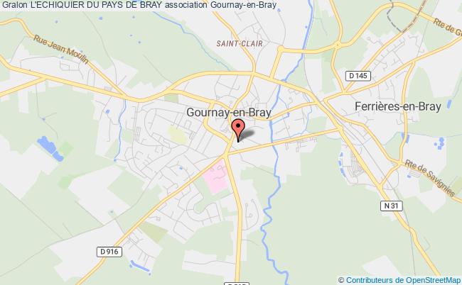 plan association L'echiquier Du Pays De Bray Gournay-en-Bray