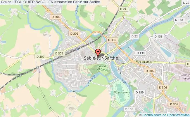 plan association L'Échiquier Sabolien Sablé-sur-Sarthe
