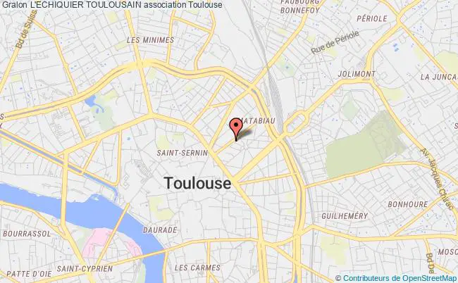 plan association L'echiquier Toulousain Toulouse