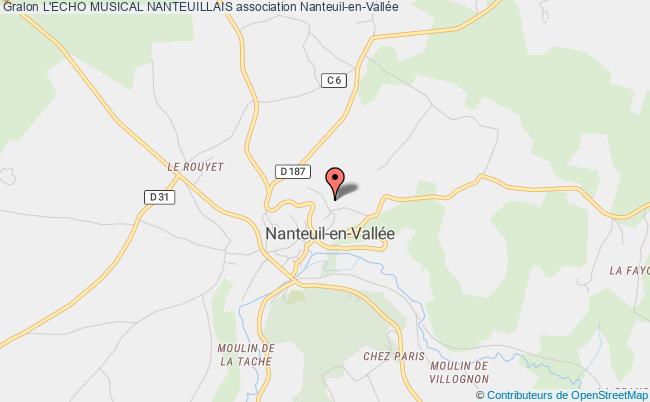 plan association L'echo Musical Nanteuillais Nanteuil-en-Vallée