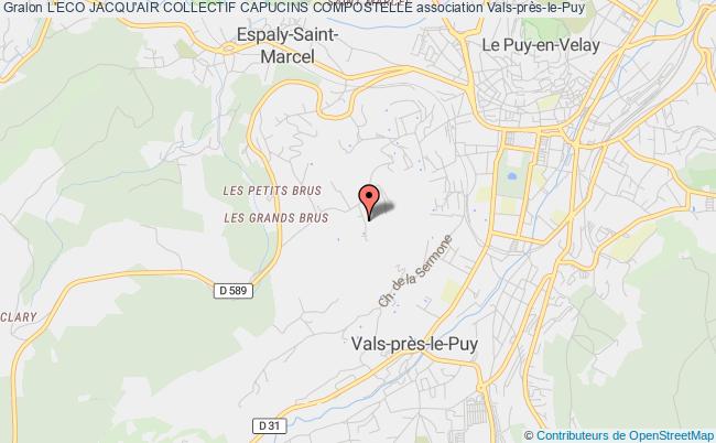 plan association L'eco Jacqu'air Collectif Capucins Compostelle Vals-près-le-Puy