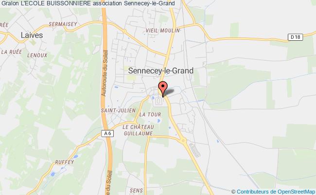 plan association L'ecole Buissonniere Sennecey-le-Grand