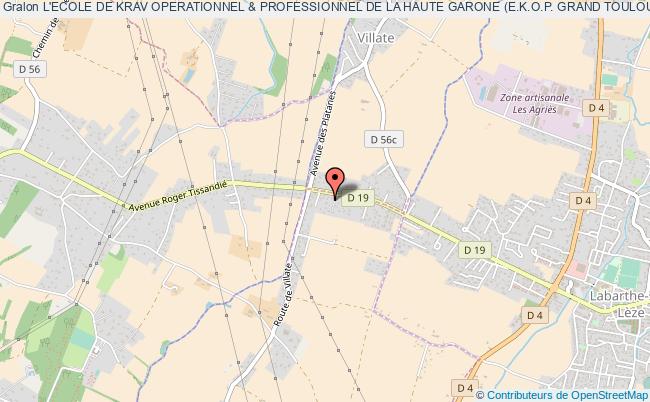 plan association L'ecole De Krav Operationnel & Professionnel De La Haute Garone (e.k.o.p. Grand Toulouse) Eaunes