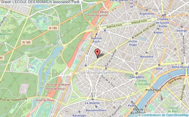 plan association L'ecole Des Animaux Paris 16e