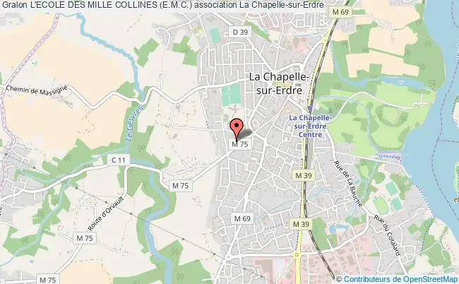 plan association L'ecole Des Mille Collines (e.m.c.) La    Chapelle-sur-Erdre