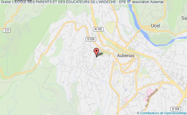 L'ECOLE DES PARENTS ET DES EDUCATEURS DE L'ARDECHE - EPE 07