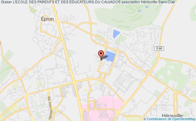 plan association L'ecole Des Parents Et Des Educateurs Du Calvados Hérouville-Saint-Clair