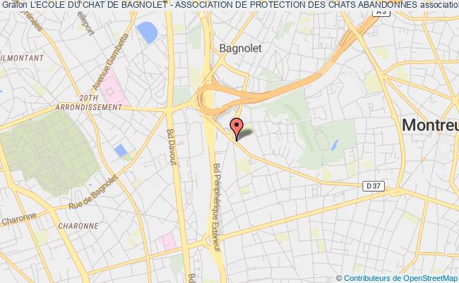 plan association L'ecole Du Chat De Bagnolet - Association De Protection Des Chats Abandonnes Bagnolet