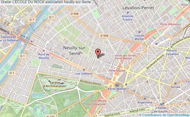 plan association L'ecole Du Rock Neuilly-sur-Seine