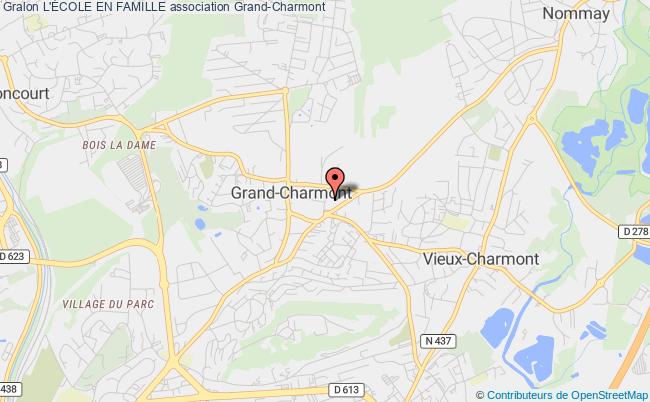 plan association L'École En Famille Grand-Charmont
