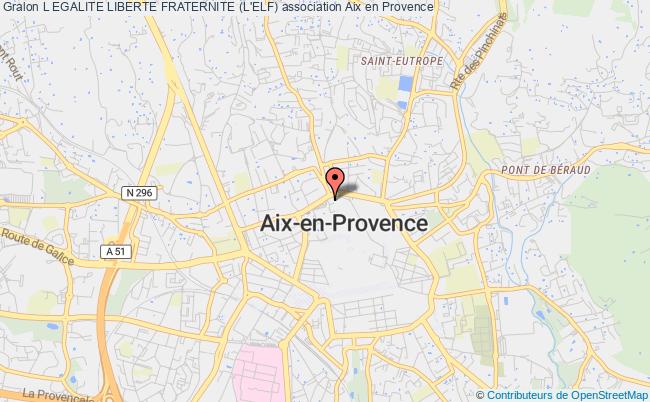 plan association L Egalite Liberte Fraternite (l'elf) Aix-en-Provence