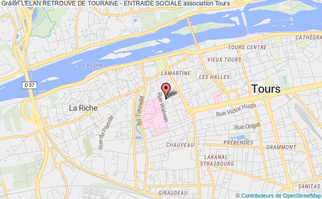 plan association L'elan Retrouve De Touraine - Entraide Sociale Tours