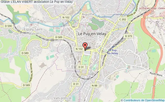 plan association L'elan Vibert Le Puy-en-Velay