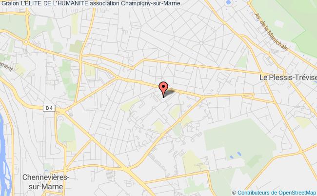 plan association L'elite De L'humanite Champigny-sur-Marne