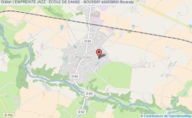 plan association L'empreinte Jazz - Ecole De Danse - Boussay Boussay