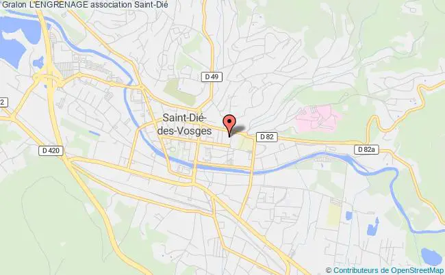 plan association L'engrenage Saint-Dié-des-Vosges