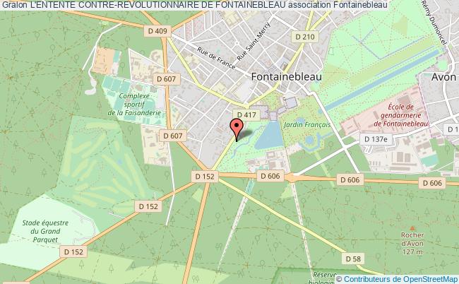 plan association L'entente Contre-revolutionnaire De Fontainebleau Fontainebleau