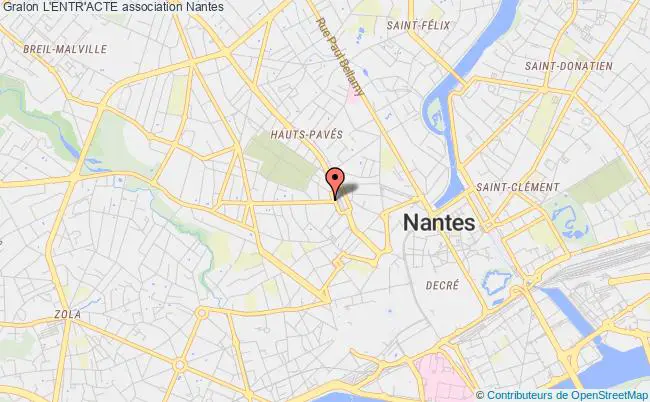 plan association L'entr'acte Nantes
