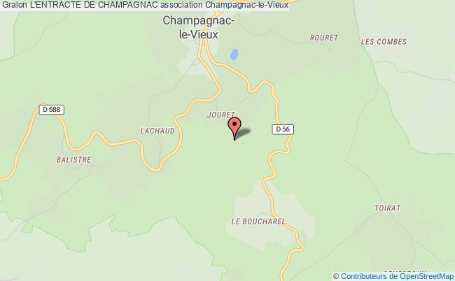 plan association L'entracte De Champagnac Champagnac-le-Vieux