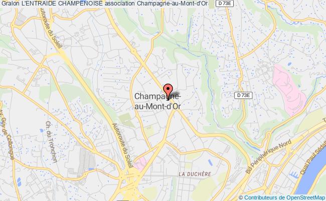plan association L'entraide Champenoise Champagne-au-Mont-d'Or