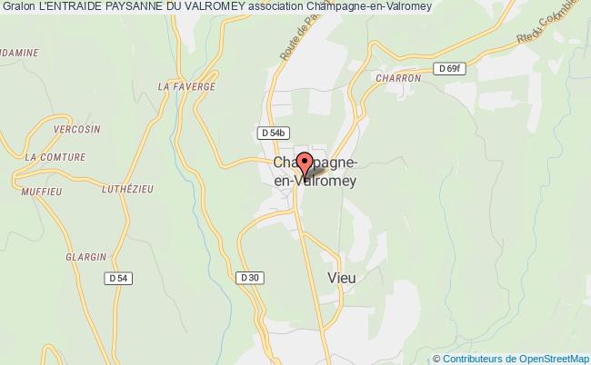 plan association L'entraide Paysanne Du Valromey Champagne-en-Valromey