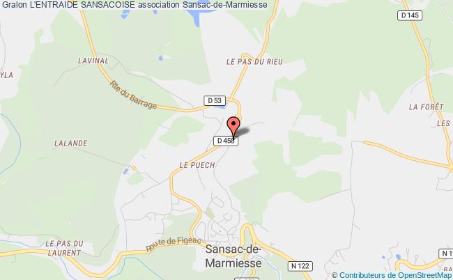 plan association L'entraide Sansacoise Sansac-de-Marmiesse