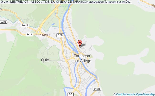 plan association L'entre'act - Association Du Cinema De Tarascon Tarascon-sur-Ariège