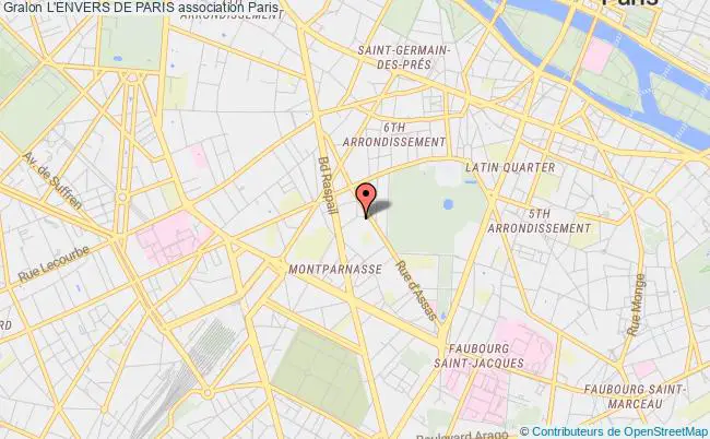 plan association L'envers De Paris Paris