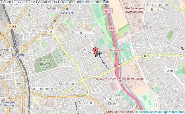 plan association L'envie Et La Passion Du Football Toulouse