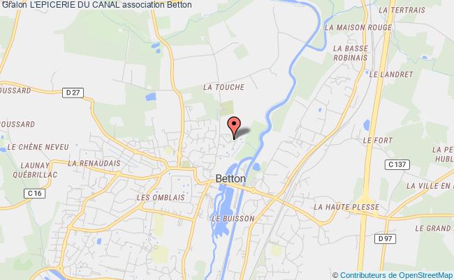 plan association L'epicerie Du Canal Betton