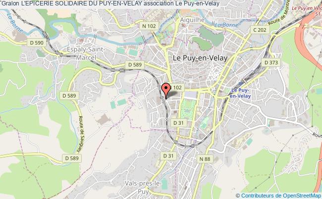 plan association L'epicerie Solidaire Du Puy-en-velay Le Puy-en-Velay