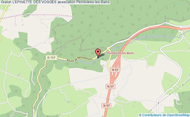 plan association L'epinette Des Vosges Plombières-les-Bains